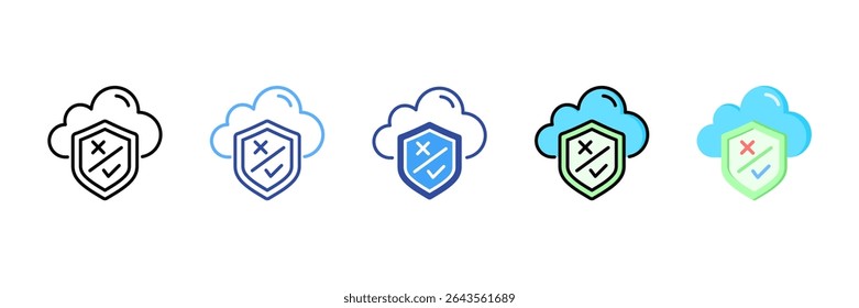 Conjunto de Ícones de Vários Estilos de Política