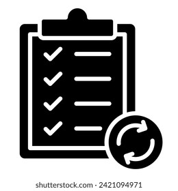 Policy Renewal icon line vector illustration