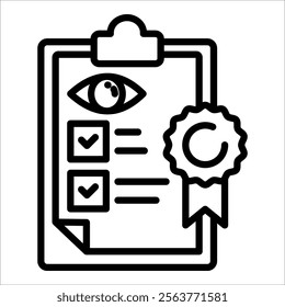 Policy Review Icon Element For Design