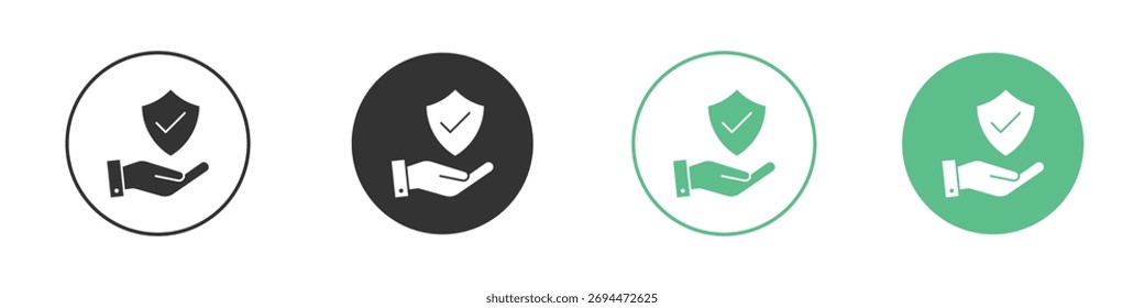 Icono de titular de póliza para diseño y Web.