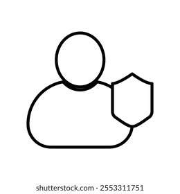 Policyholder icon isolated on white background