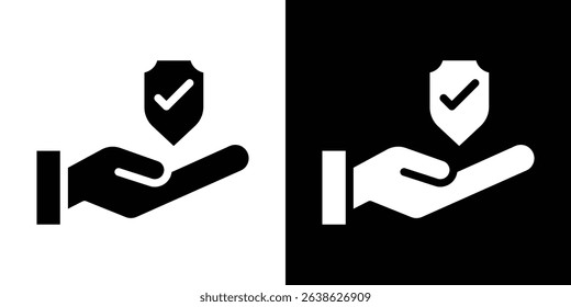 Policyholder icon Vector in flat style. Collection silhouettes
