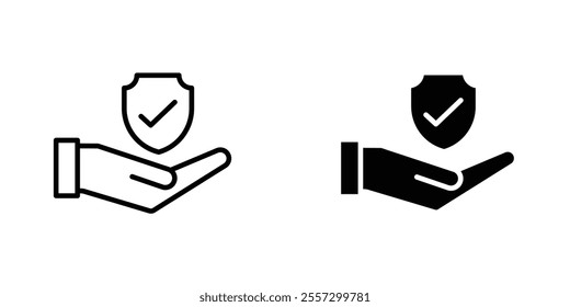 Policyholder Icon vector. liner and flat style icons set.