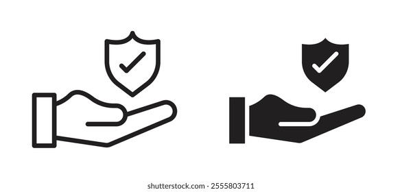 Policyholder liner icon vector set.