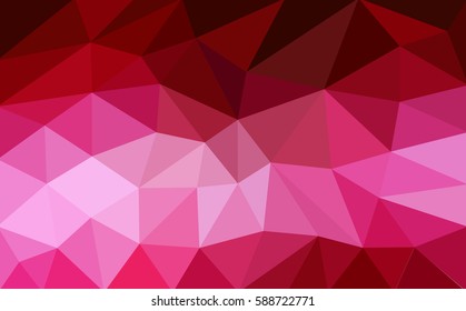 Poligon Geometric Background color. Triangle red background. 