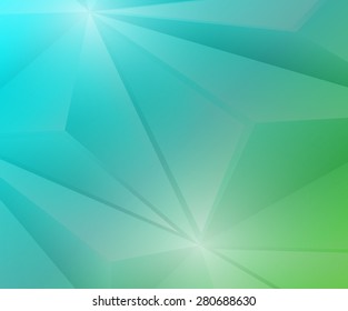 Poligon Geometric Green and Blue Gradient Background