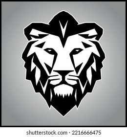 poligon lion isolated art illustration 