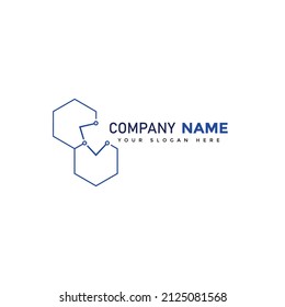 Logo-Design für Poligontechnologie, Vorlage, Vektorgrafik 