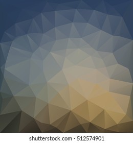 Poligonal illustration of colored triangle abstract background.