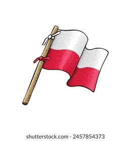 Polish Country Flag Vector Illustration