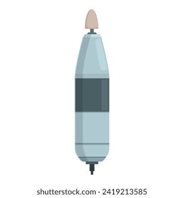 Polish equipment icon cartoon vector. Nail female care. Style lady