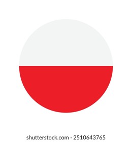 Polish flag. Poland flag. Flag of Poland. Poland flag illustration. 