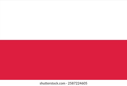 Polish flag as a symbol of the country