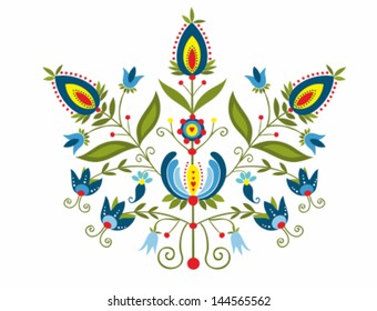 Set Islamic Floral Design Turkish Tulip Stock Vector (Royalty Free ...