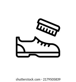 Polish Icon. Line Art Style Design Isolated On White Background