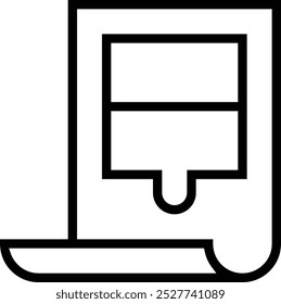 polish icon. Thin linear style design isolated on white background