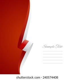Polish left side brochure cover vector