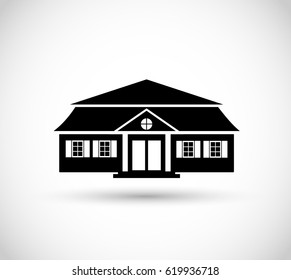 Polish Manor House icon vector