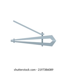 Polish nail cutter icon. Flat illustration of polish nail cutter vector icon isolated on white background