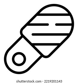 Polish nail tool icon outline vector. Care studio. Art bar