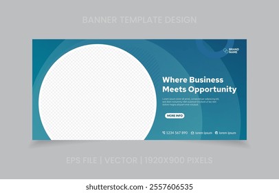 Polished business banner template featuring bold visuals, clean layouts, and editable text placeholders for seamless customization