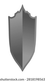 Polished Chrome Steel Double Crest Shield
