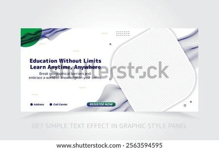 Polished design for online learning banners, ideal for course ads and training programs.