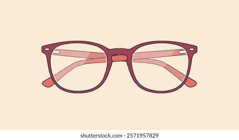 Polished Eyewear Vector for Optical Branding, Fashion Advertising, Product Packaging, Creative Campaigns, and Tech Projects