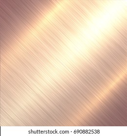 Polished metal texture, steel brushed metallic background, vector illustration.