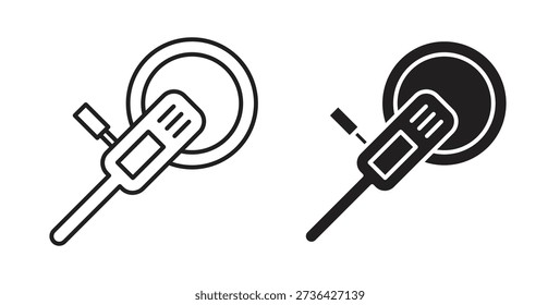 Polisher icon element for design projects