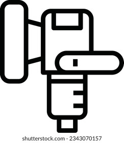 Icono de línea de brillo - Icono único, vector