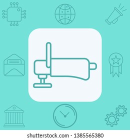 Polisher vector icon sign symbol