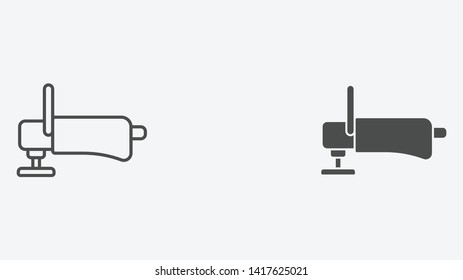 Polisher vector icon sign symbol