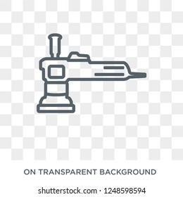 Polishers icon. Trendy flat vector Polishers icon on transparent background from Construction collection. High quality filled Polishers symbol use for web and mobile