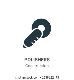 Polishers vector icon on white background. Flat vector polishers icon symbol sign from modern construction collection for mobile concept and web apps design.