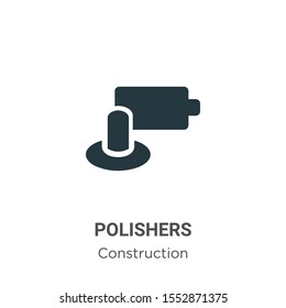 Polishers vector icon on white background. Flat vector polishers icon symbol sign from modern construction collection for mobile concept and web apps design.
