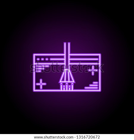 polishing complete design icon. Elements of Web development in neon style icons. Simple icon for websites, web design, mobile app, info graphics