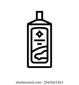 polishing compound car care line icon vector. polishing compound car care sign. isolated contour symbol black illustration