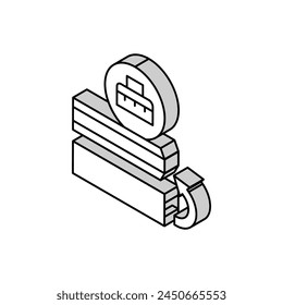 polishing mirror isometric icon vector. polishing mirror sign. isolated symbol illustration