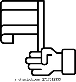 Vektorsymbol der politischen Flagge. Kann für Druck-, Mobil- und Web-Anwendungen verwendet werden.