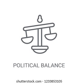 political Balance icon. Trendy political Balance logo concept on white background from Political collection. Suitable for use on web apps, mobile apps and print media.