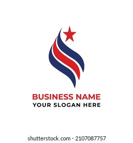 Political Campaign Logo Design. Election Voting Logo