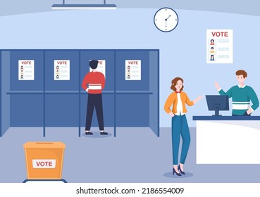 Political Candidate Cartoon Hand Drawn Illustration with Debates Concept for Promotion, Election Campaign, Active Discussion and Get Votes
