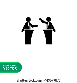 Political Debates Simple Icon