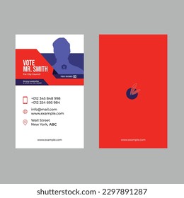 Political Election Business Card Template