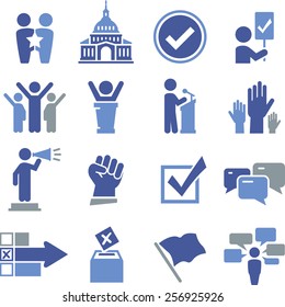 Political And Election Icon Set