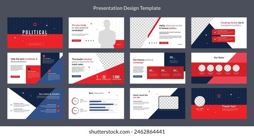 political election presentation design layout template