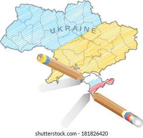 Political Events in The Crimean Peninsula. EPS 10.