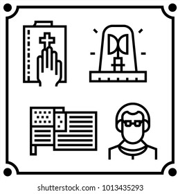 political human set icon vector