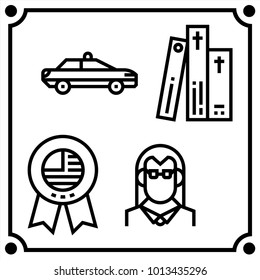 political human set icon vector